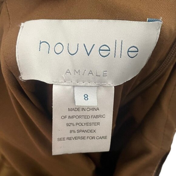 SOLD: Amsale Nouvelle Sana Bronze Velvet Bridesmaid Dress Long Gown Size 8 - Picture 14 of 14